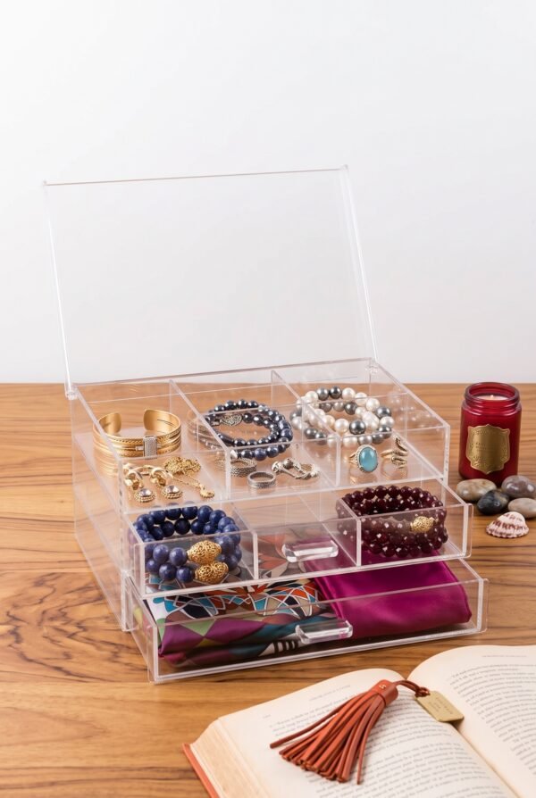 caixa bijoux pequena 3 andares